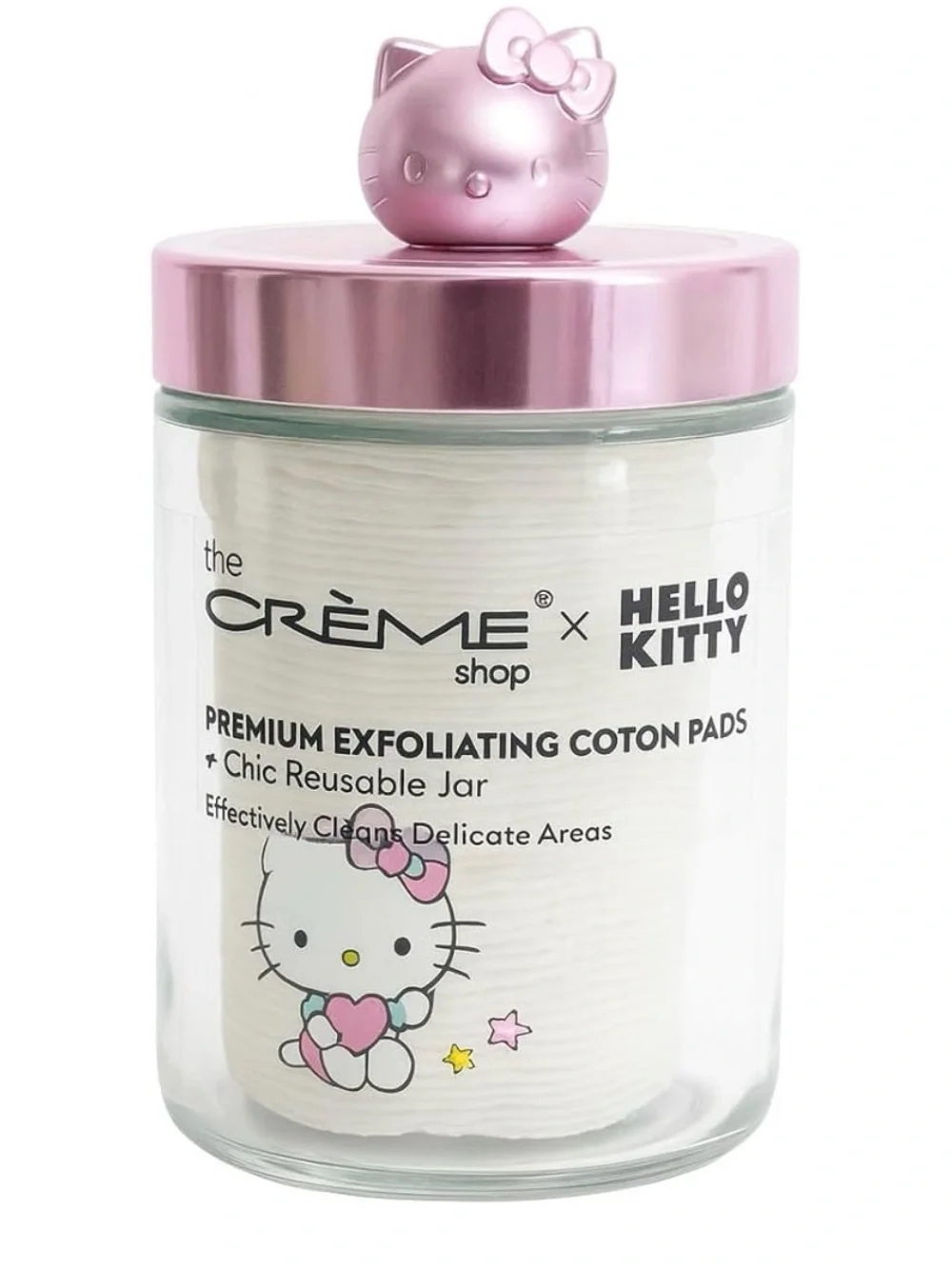 The Crème Shop x Hello Kitty Cotton Swabs & Cotton Pads Set - Pink NEW!